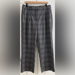 Old Navy plaid wide leg trousers size Petite L / PL
